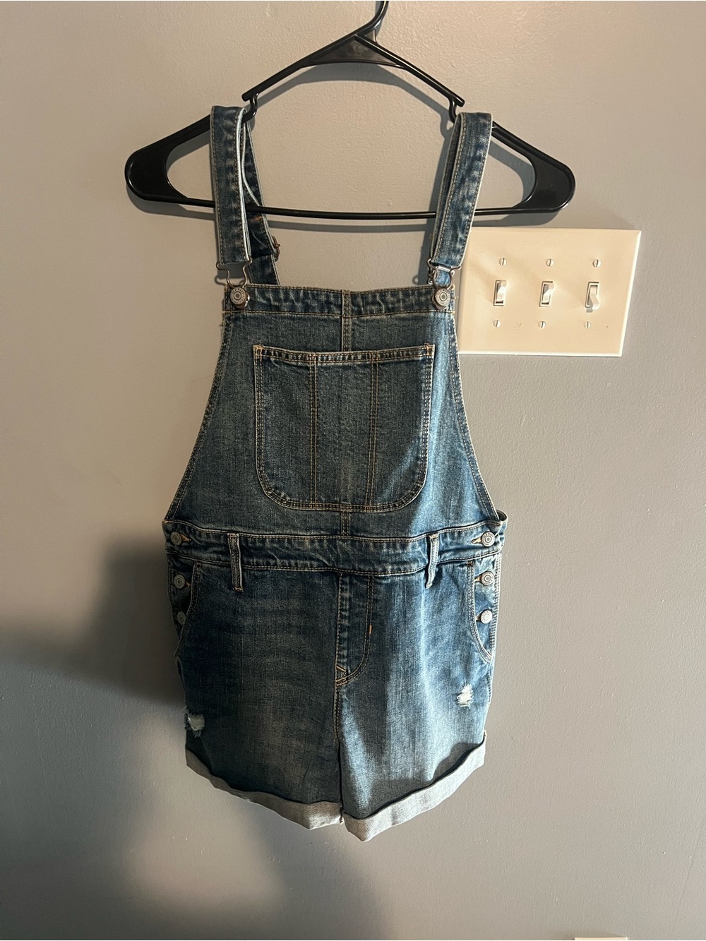 Old Navy Denim Jean Short Overalls - Blue